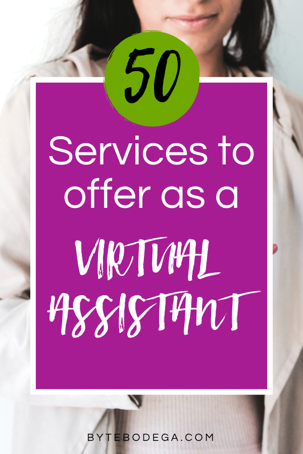 Ultimate Virtual Assistant Services List 50 To Choose From Byte Bodega 8464